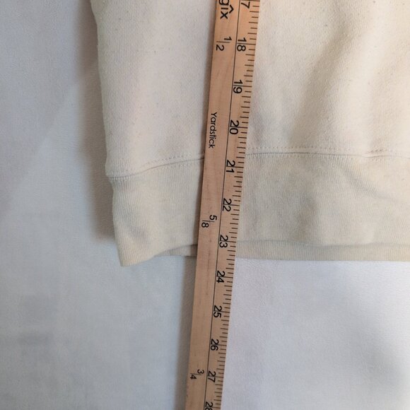 Patagonia Women’s Tan Crewneck Sweatshirt L Rainbow Stripe - Picture 3 of 6